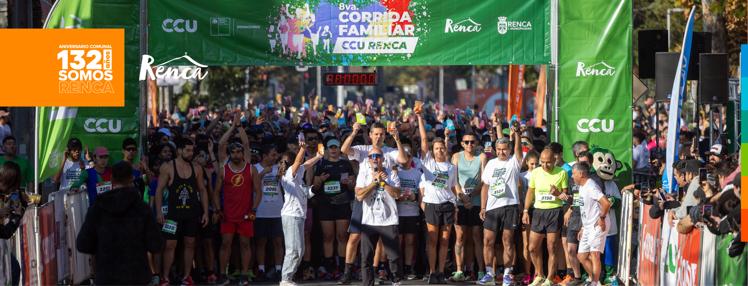 Más de 1400 personas dieron vida a la 8va Corrida Familiar CCU – Renca